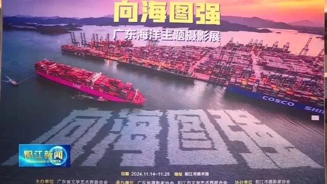 广东海洋主题摄影展在阳江市美术馆盛大开幕，向海图强摄影展启幕