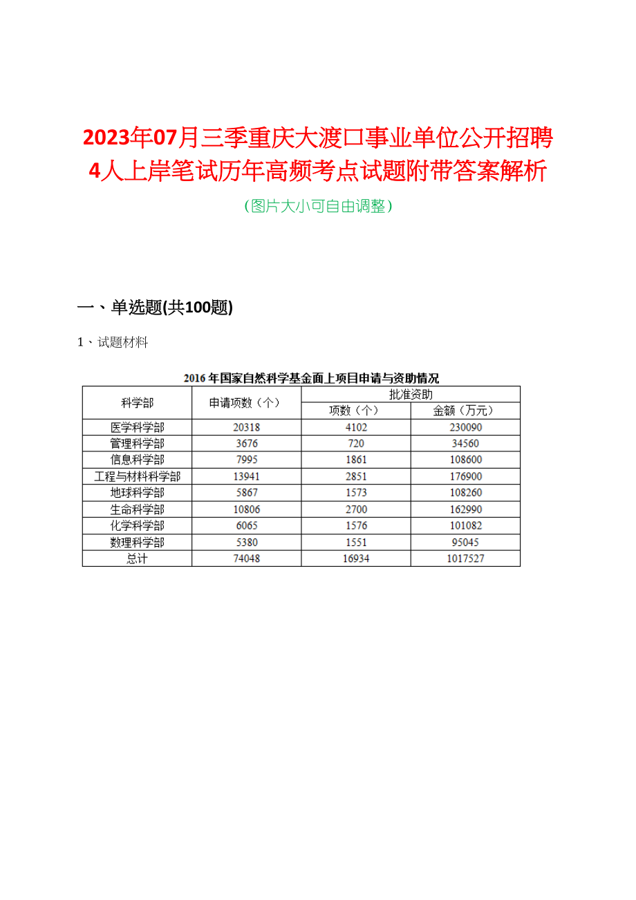 重庆事业编考试2023年考试时间解析及备考指南