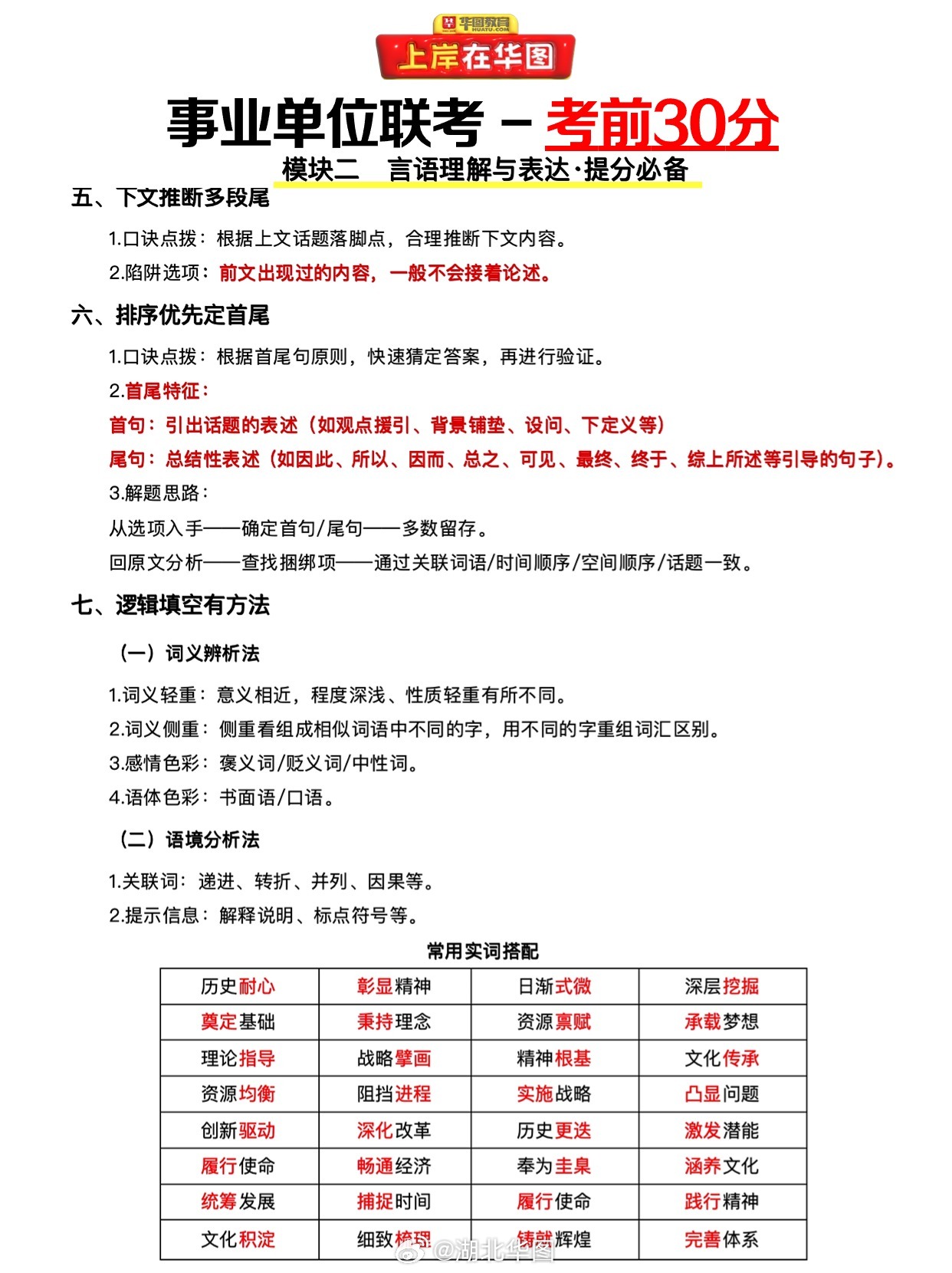 武汉市事业单位考试内容全面解析